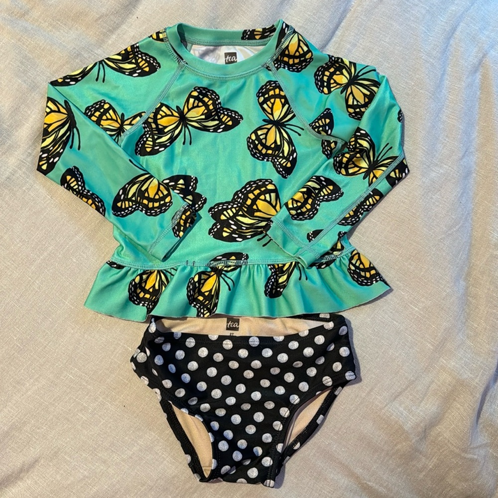Rash Guard Swim Set - Butterflies